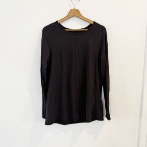 Lululemon- Making Moves Black Long Sleeve Top